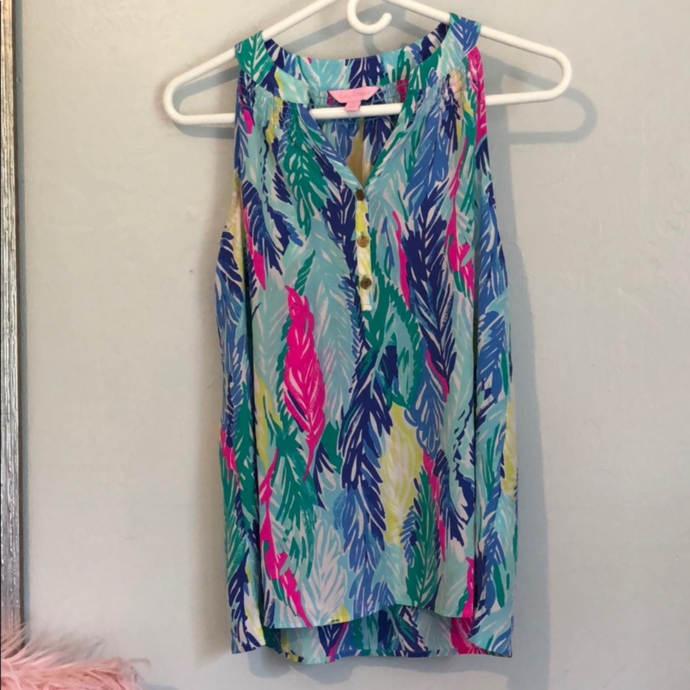 Lilly Pulitzer Silk Bailey Summer Top